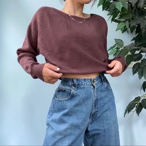 SOLD Express purple cropped sweater